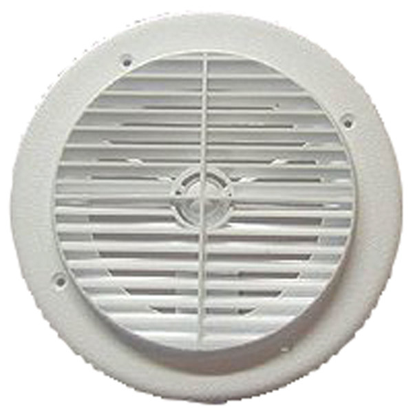 D&W D&W 6840WH Louvered Aireport RV Air Conditioner Ceiling Vent - White 6840WH